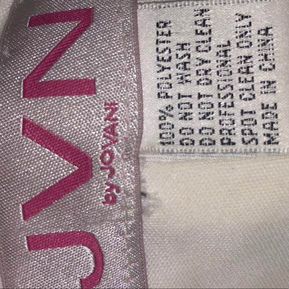 Jovani Two Piece Gold and White Prom Dress Size 2 - Picture 4 of 5